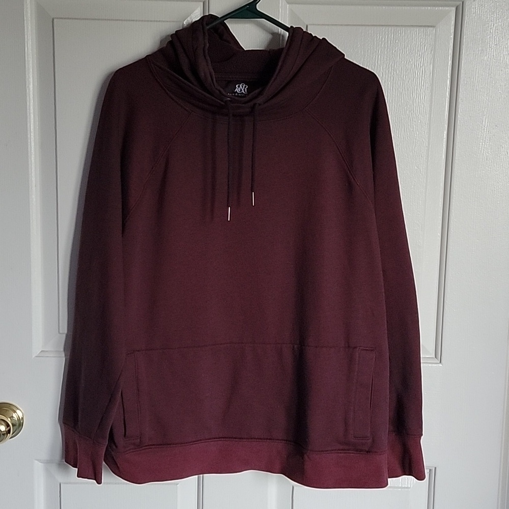 Rock and Republic, men's XL, burgundy hoodie.